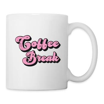Pause café - Dicton rétro amateur de café - Mug blanc - blanc - Droite