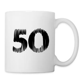 50 number jersey - Mug - white - Right