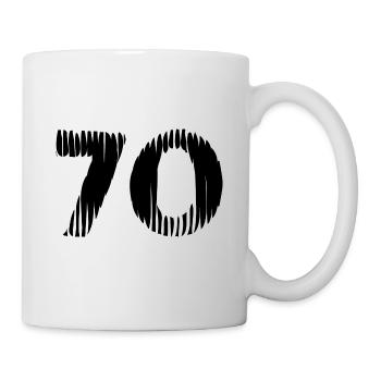 70 number jersey - Mug - white - Right