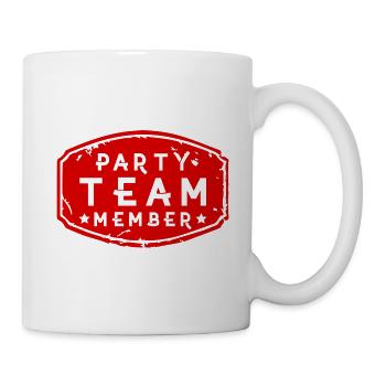 Party Team Member - Tasse - Weiß - Rechts