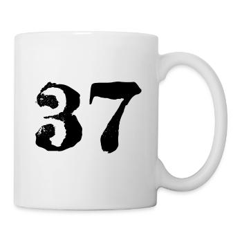 Maillot numéro 37 - Mug blanc - blanc - Droite