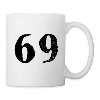 69 Zahl Trikot - Tasse - Weiß - Rechts