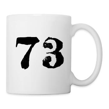 Maillot à 73 numéros - Mug blanc - blanc - Droite