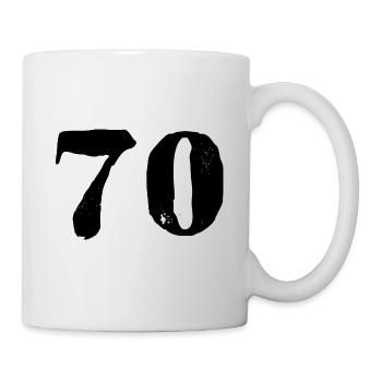 70 number jersey - Mug - white - Right