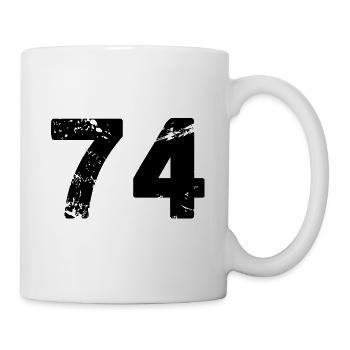 74 number jersey - Mug - white - Right