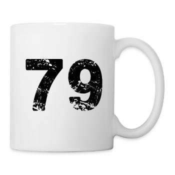 Maillot à 79 numéros - Mug blanc - blanc - Droite