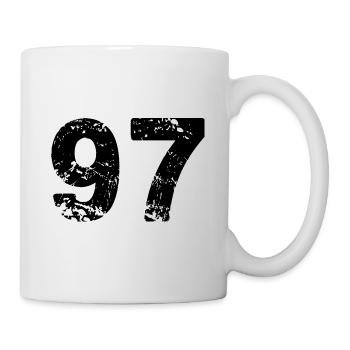Maillot numéro 97 - Mug blanc - blanc - Droite
