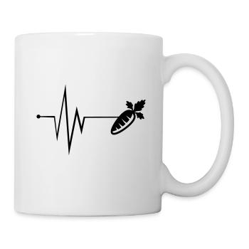 Pouls de carotte - Mug blanc - blanc - Droite