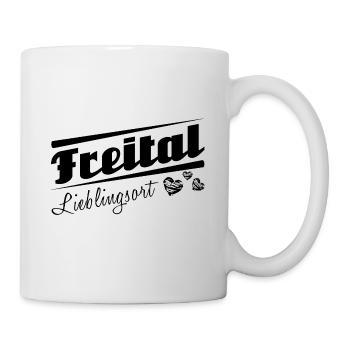 Freital - Lieblingsort mit Stadtnamen - Tasse - Weiß - Rechts