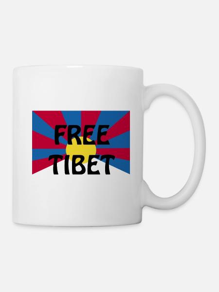 tibet libre - Mug blanc - blanc