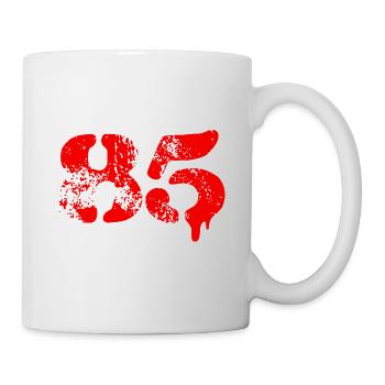 85 number symbol - Mug - white - Right