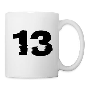 13 Nombre - Mug blanc - blanc - Droite