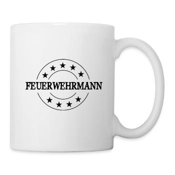 Feuerwehrmann Feuerwehr - Tasse - Weiß - Rechts