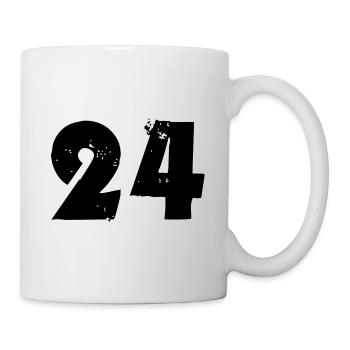 24 Zahl - Tasse - Weiß - Rechts