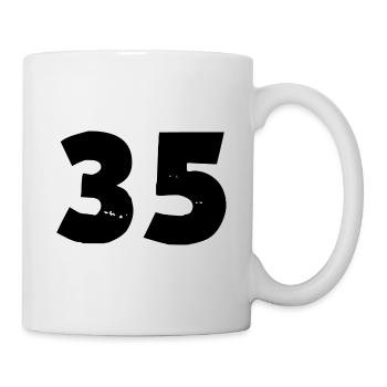 Numéro 35 - Mug blanc - blanc - Droite