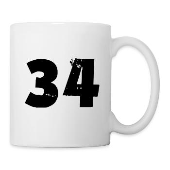 34 Number - Mug - white - Right