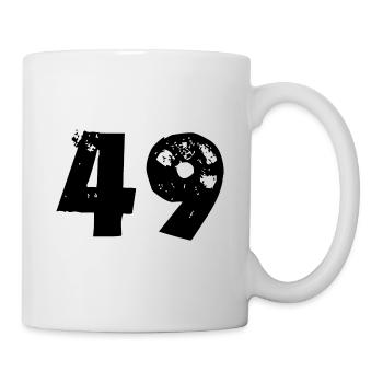 Nombre 49 - Mug blanc - blanc - Droite