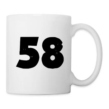 58 number - Mug - white - Right