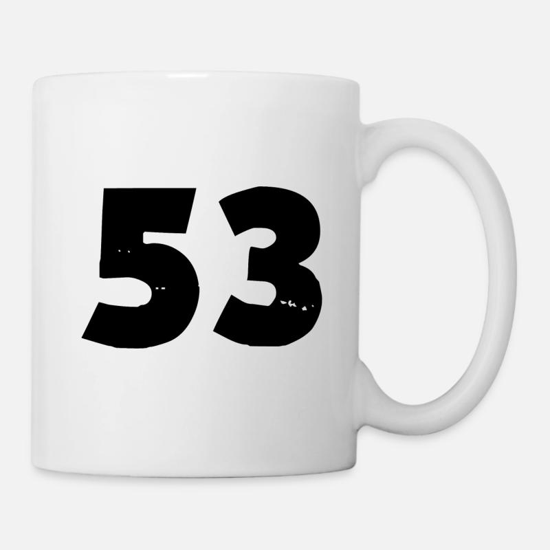 Nombre 53 - Mug blanc - blanc