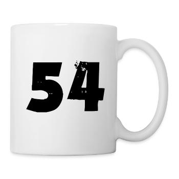 54 Zahl - Tasse - Weiß - Rechts