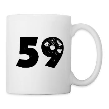 59 Zahl - Tasse - Weiß - Rechts