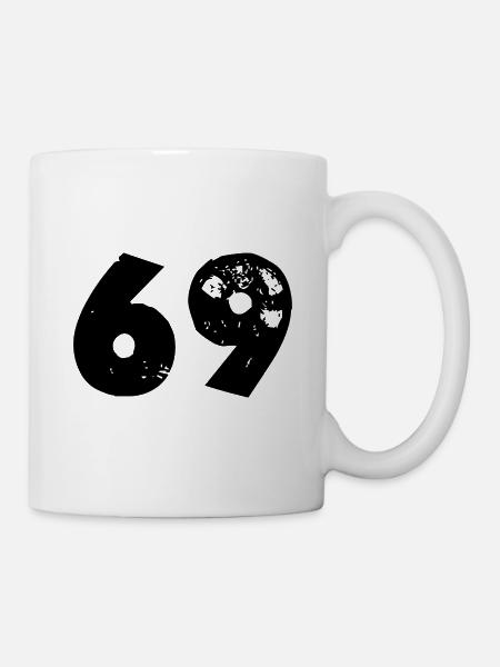 69 Zahl - Tasse - Weiß