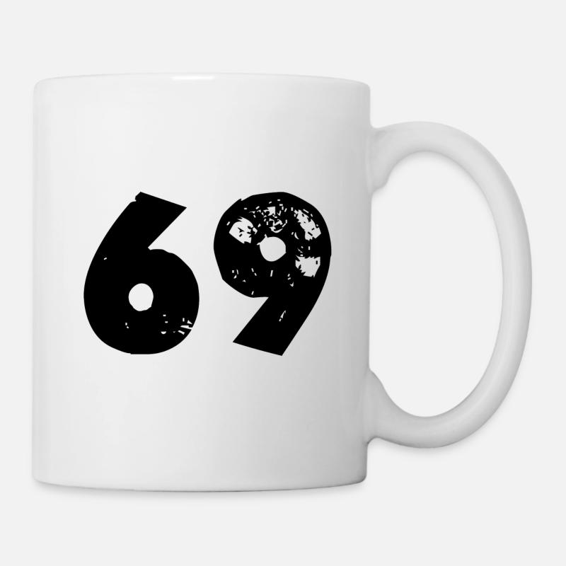 Numéro 69 - Mug blanc - blanc