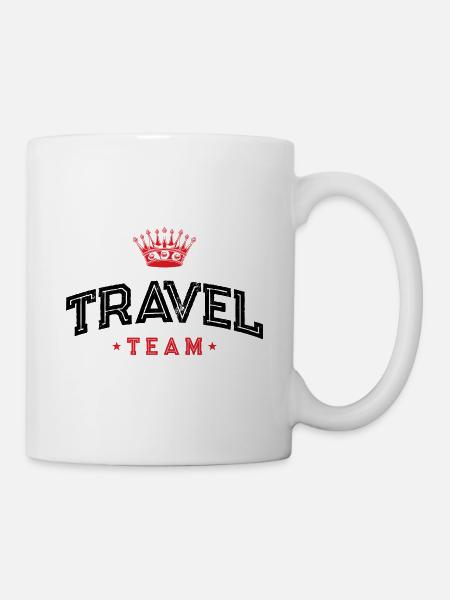 Travel Team - Tasse - Weiß