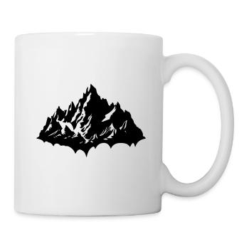 Mountains Nature Silhouette - Mug - white - Right