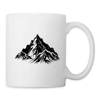 Mountains Nature Symbol Silhouette - Mug - white - Right