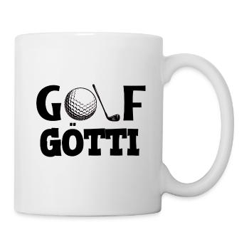 Golf Götti Schweiz Patenonkel Golfen Golfer - Tasse - Weiß - Rechts