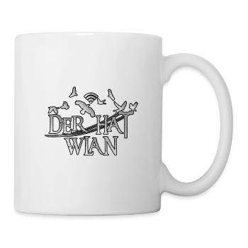 lustiges wlan funny - Tasse - Weiß - Rechts