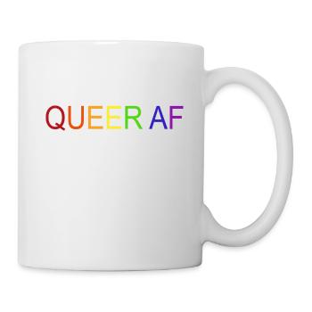 Queer AF - Tasse - Weiß - Rechts