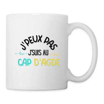 j peux pas j suis au cap d agde - Mug blanc - blanc - Droite