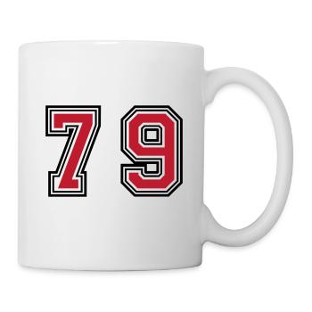 79 Number Symbol - Mug - white - Right