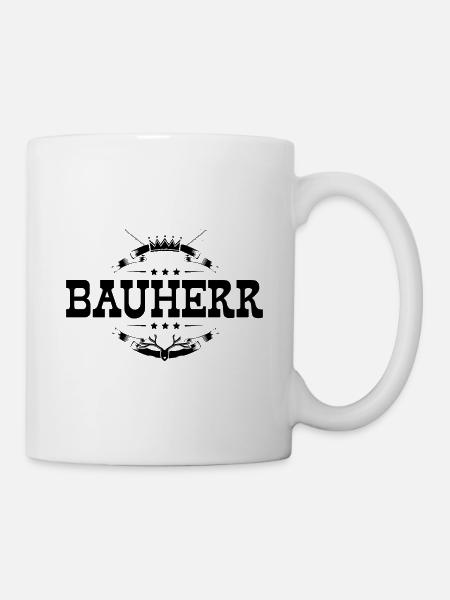 Bauherr Haus Bau - Tasse - Weiß