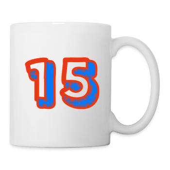 15. 15 YEARS. 15th ANNIVERSARY. 15 YEAR ANNIVERSARY. - Mug - white - Right