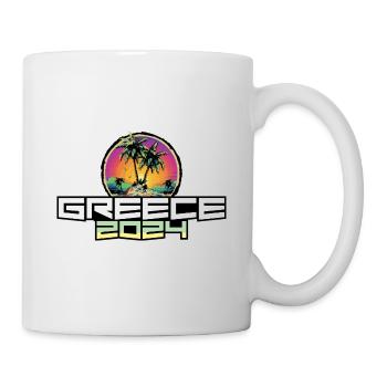 Greece 2024 Urlaub Palmen - Tasse - Weiß - Rechts