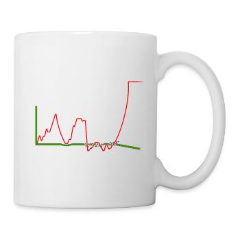 COURBE DE VIE - Mug blanc - blanc - Droite