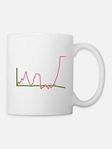 LEBENSDAUER-KURVE - Tasse - Weiß