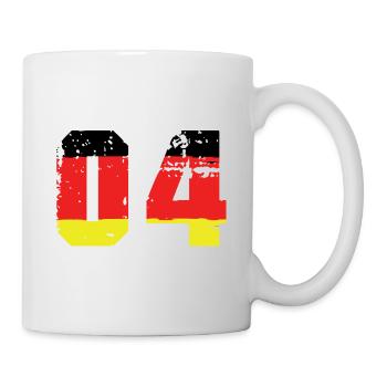 Maillot Allemagne numéro 4 - Mug blanc - blanc - Droite