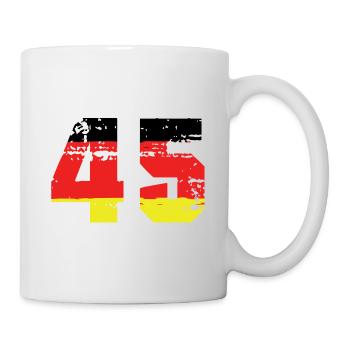 45 Number Germany Jersey - Mug - white - Right