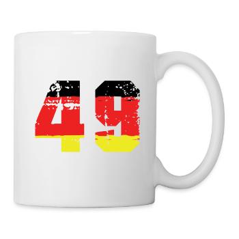 49 Number Germany Jersey - Mug - white - Right