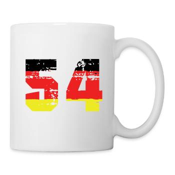 54 Numéro Allemagne Jersey - Mug blanc - blanc - Droite