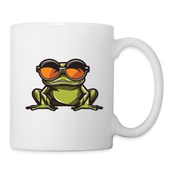 Grenouille Drôle Cool - Mug blanc - blanc - Droite