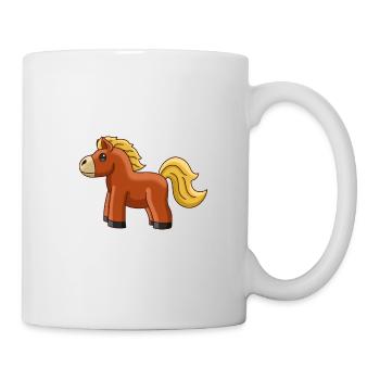 Gentil petit cheval - Mug blanc - blanc - Droite