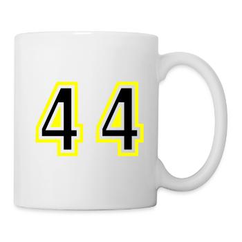 44 Zahl College - Tasse - Weiß - Rechts
