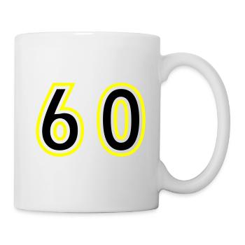 60 Zahl College - Tasse - Weiß - Rechts