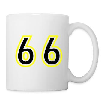 66 Zahl College - Tasse - Weiß - Rechts