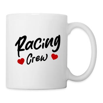 Coeur d’équipage de course - Mug blanc - blanc - Droite